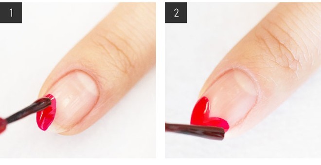 2 cách vẽ móng tay nail hình trái tim đẹp 2017 chỉ trong vài phút phần 8